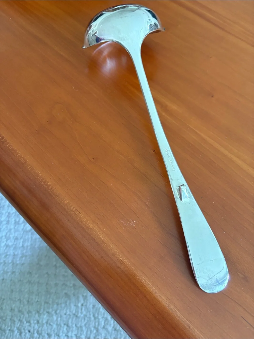 Leonard Silver plated  13” Serving Ladle with two spoutes.